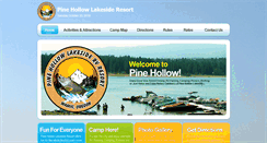 Desktop Screenshot of pinehollowlakeside.com